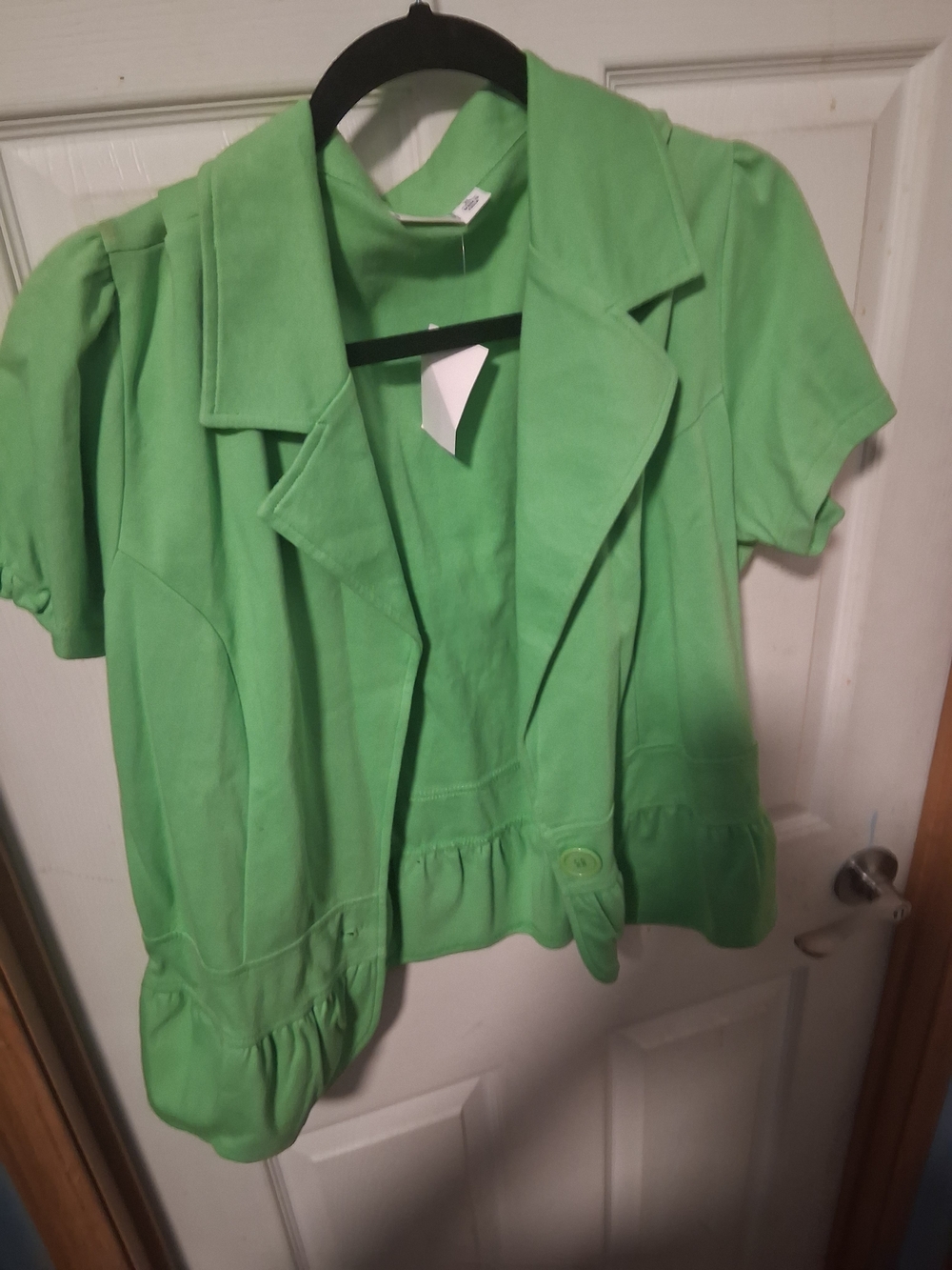 Cato Lime Green Short Sleeve Blazer